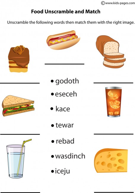 Food Unscramble